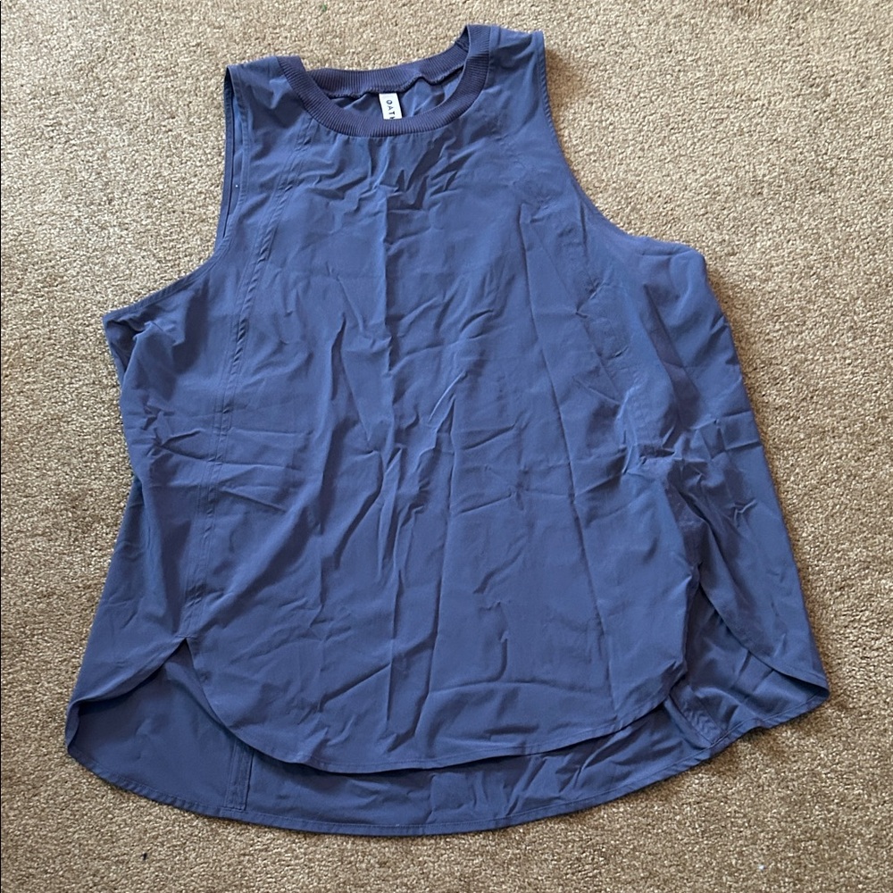 Athleta Women's Sleeveless Navy Muscle Tee - Picture 1 of 2